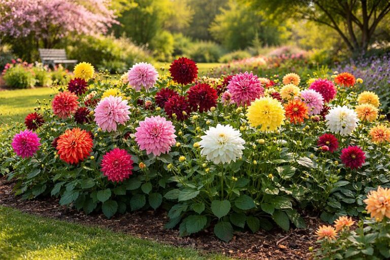 Георгіни в саду - догляд та вирощування квітів